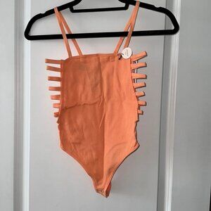 Forever 21 ladder cutout bodysuit